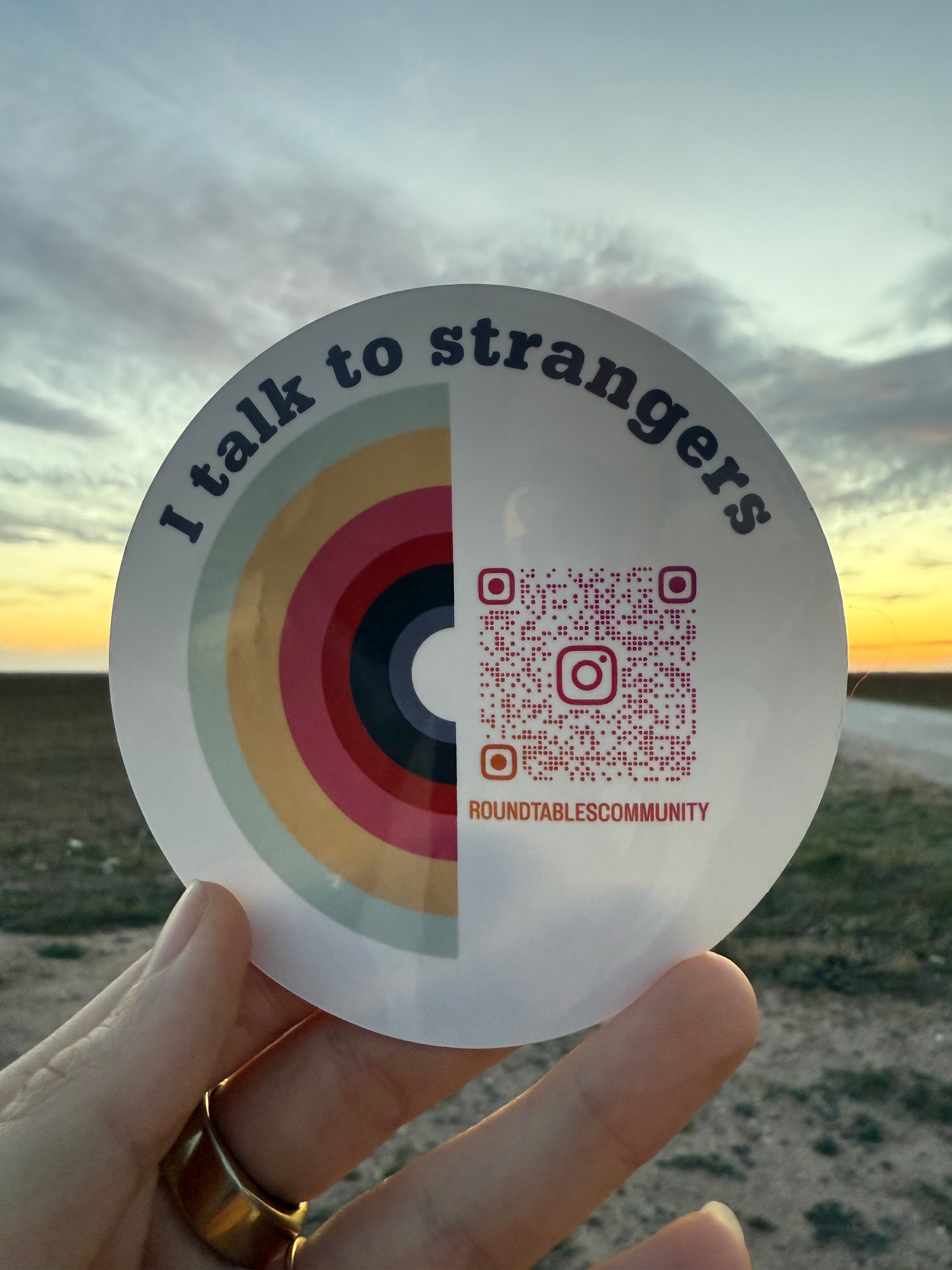 Roundtables “I talk to strangers” Sticker